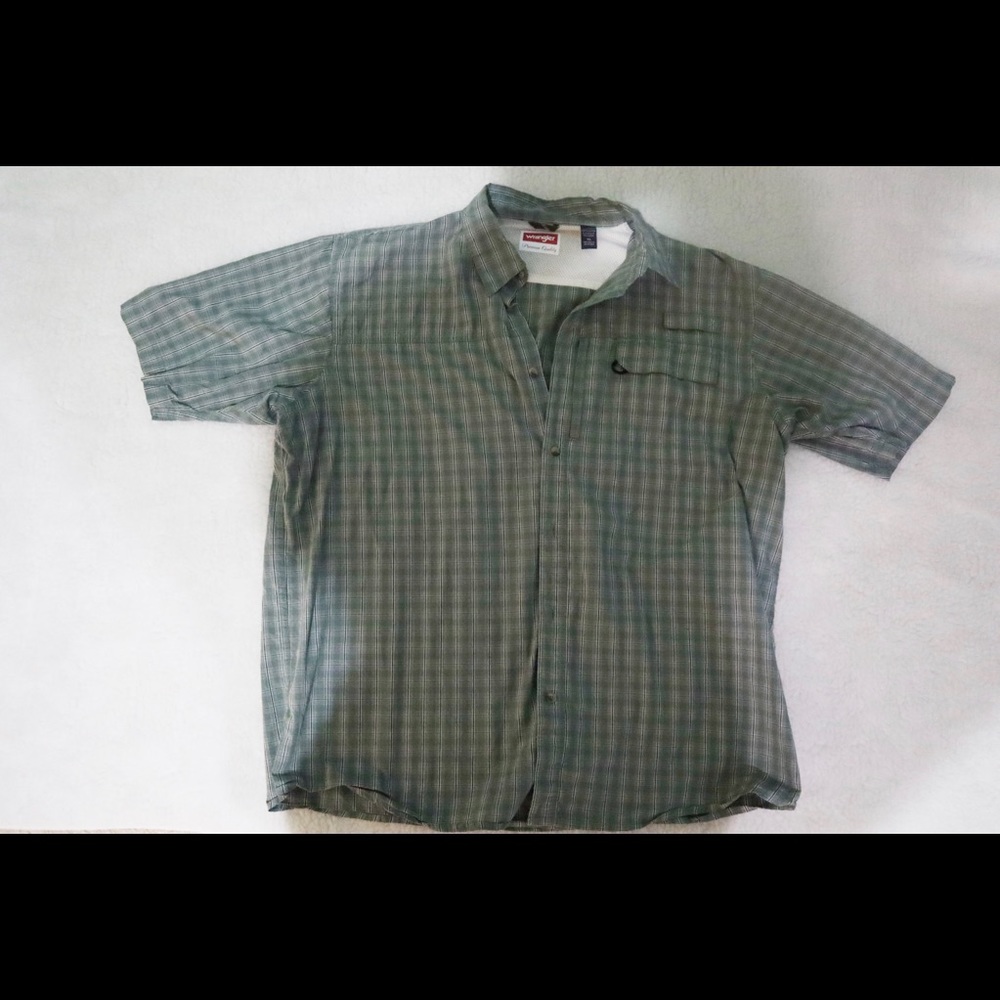 Wrangler Mens Wind Break Button Up Shirt